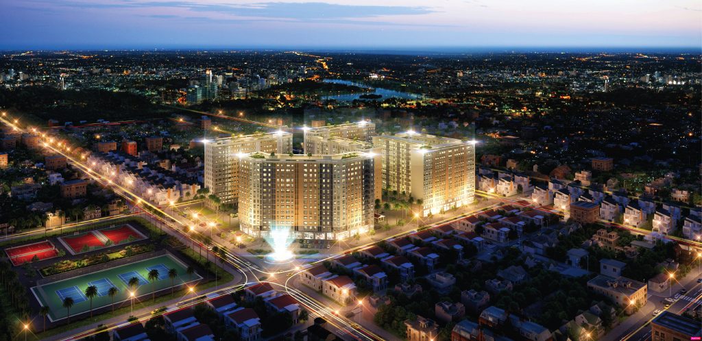 Căn hộ Green Town Bình Tân đêm