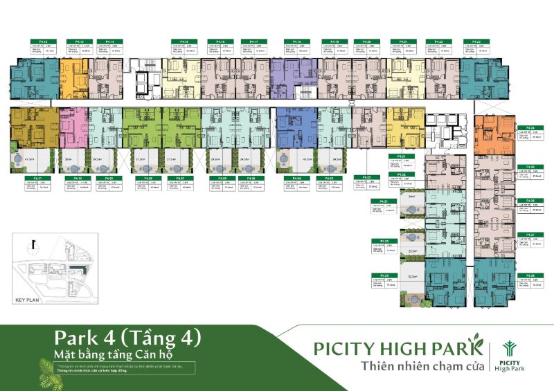 PICITY HIGH PARK Mat bang tang 4 Park 4 can ho chung cu Picity High Park - PICITY HIGH PARK