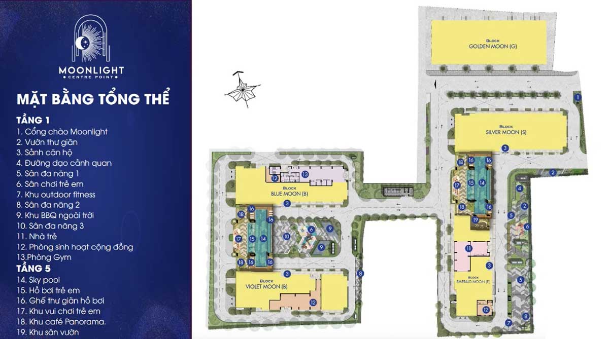 Mat bang Tong the Du an Moonlight Centre Point Binh Tan - Moonlight Centre Point