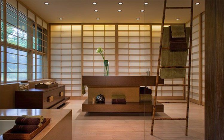 Phòng tắm mang đậm phong cách Nhật Bản