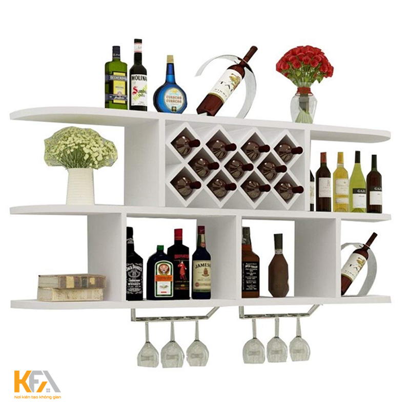Mẫu tủ rượu âm tường bằng nhựa đẹp